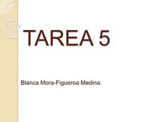 TAREA 5
Blanca Mora-Figueroa Medina.
 