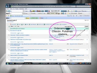 Ordenamos por Citación. Pulsamos citations