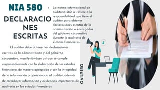 NIAS- EVIDENCIAS DE AUDITORIA