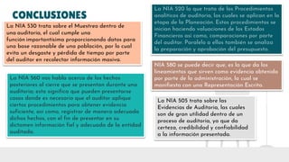 NIAS- EVIDENCIAS DE AUDITORIA