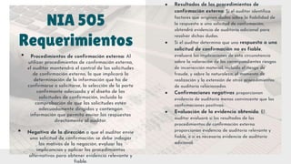 NIAS- EVIDENCIAS DE AUDITORIA
