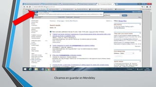 Clicamos en guardar en Mendeley
 