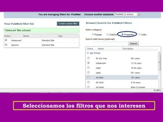 Seleccionamos los filtros que nos interesen
 