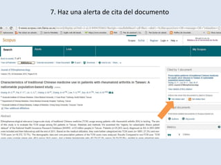 7. Haz una alerta de cita del documento
 