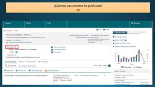 ¿Cuántos documentos ha publicado?
29
 