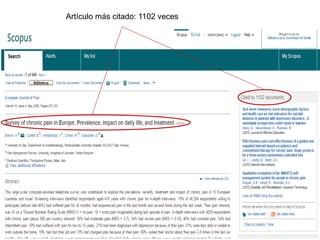 Artículo más citado: 1102 veces
 