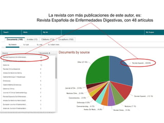 La revista con más publicaciones de este autor, es:
Revista Española de Enfermedades Digestivas, con 48 artículos
 