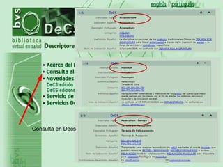 Consulta en Decs
 