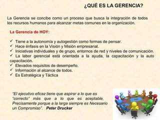 La Gerencia y el Liderazgo | PPT