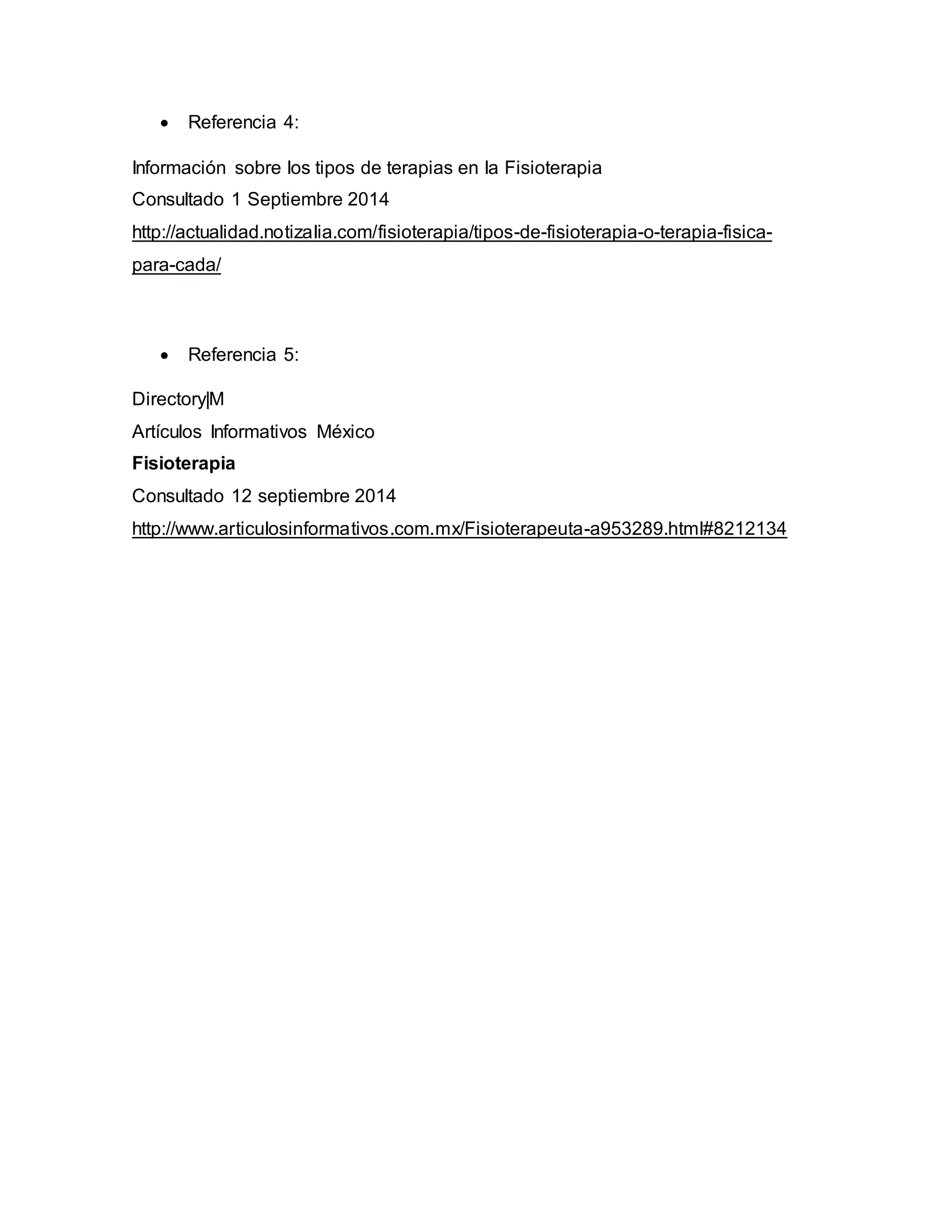 Especialidades de Fisioterapia | DOCX