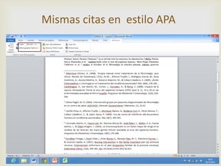 Mismas citas en estilo APA

           
 