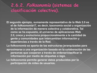 Esta arquitectura de la participación, sobre la que se construye la Web 2.0, brinda nuevas herramientas de empowerment y, al mismo tiempo, de democratización en cuanto al intercambio del conocimiento. A fin de cuentas, todo este universo de desarrollos y avances tecnológicos tiene como pilar fundamental la valoración del usuario como piezaclave en el puzzle de la evolución tecnológica. Según O'Reilly, la Web 2.0 es una actitud y no precisamente una tecnología.(2002), O'Reilly señala que tras esta arquitectura de participación hay una ética de cooperación implícita, donde la Web actúa sobre todo como intermediario inteligente, conectando los extremos entre sí y aprovechando las posibilidades que ofrecen los propios usuarios.Tras los conceptos hasta aquí expuestos: Intercreatividad (Berners-Lee); Inteligencia colectiva (Lévy); Multitudes Inteligentes (Rheingold); Sabiduría de las Multitudes (Surowiecki) y Arquitectura de la Participación (O'Reilly), se desprende como principio transversal la idea de la cooperación y empowerment del conocimiento a través de sucolectivización e intercambio.