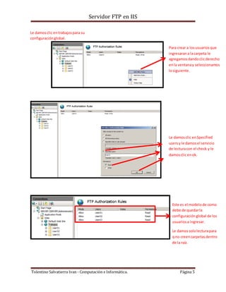 servidor FTP en IIS | PDF