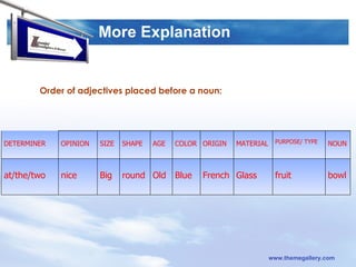 Adjectives ESL | PPT