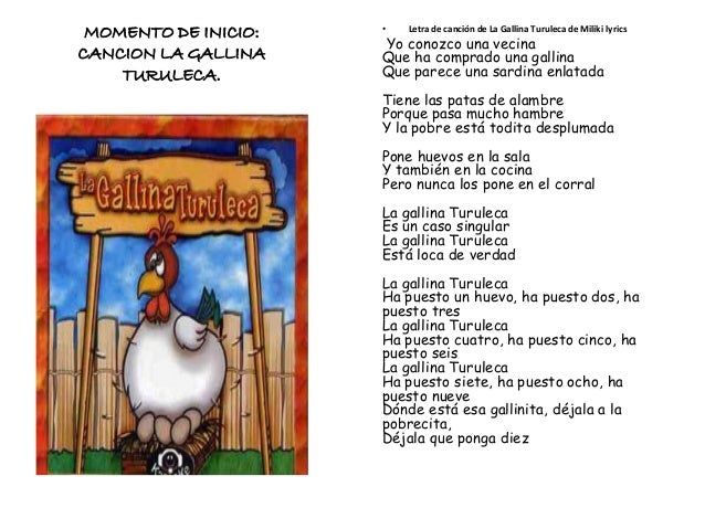 Canciones para los niños: La gallina turuleca | EL BLOG DEL MAESTRO