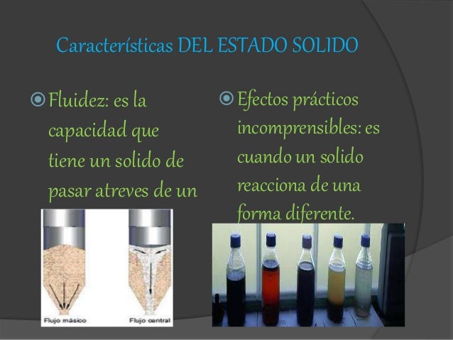 Propiedades de los estados de la materi