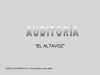“EL ALTAVOZ”

TAREA COLABORATIVA I. Mª Ascensión López Bello

 