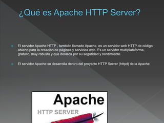 Tarea de apache | PPTX