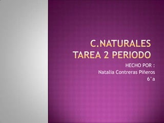 HECHO POR :
Natalia Contreras Piñeros
                      6°a
 