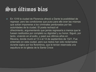 Dante Alighieri y La divina comedia