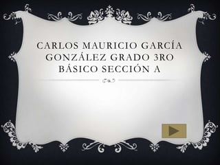 CARLOS MAURICIO GARCÍA
GONZÁLEZ GRADO 3RO
BÁSICO SECCIÓN A

 