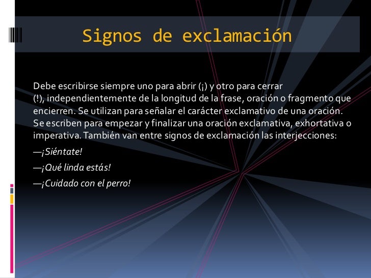 Signos de Puntuación para resaltar la Información