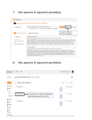 7. Nos aparece el siguiente pantallazo
8. Nos aparece el siguiente pantallazo
 