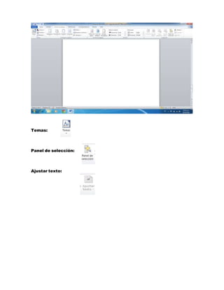 Temas: 
Panel de selección: 
Ajustar texto: 
 
