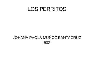 LOS PERRITOS JOHANA PAOLA MUÑOZ SANTACRUZ 802 