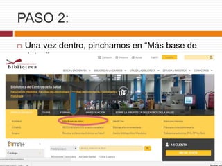 PASO 2:
 Una vez dentro, pinchamos en “Más base de
datos”.
 