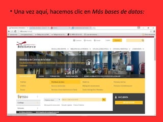 • Una vez aquí, hacemos clic en Más bases de datos:
 
