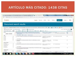 ARTÍCULO MÁS CITADO: 1438 CITAS
 