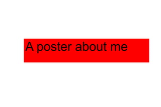 A poster about me
 