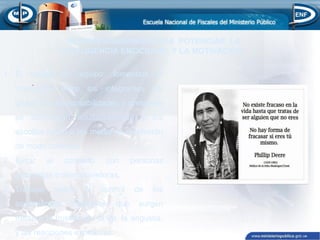 .
RECOMENDACIONES PARA POTENCIAR LA
INTELIGENCIA EMOCIONAL Y LA MOTIVACIÓN
1. El trabajo en equipo: fomentará la
interacción entre los integrantes del
grupo, las responsabilidades y presiones
se distribuirán equitativamente y los
escollos frente a las metas se resolverán
de modo colectivo.
2. Evitar el contacto con personas
pesimistas o desmotivadoras.
3. Trabajar sobre el control de los
sentimientos impulsivos que surgen
frente a la frustración: la ira, la angustia,
y las reacciones explosivas.
 