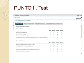 PUNTO II. Test
 