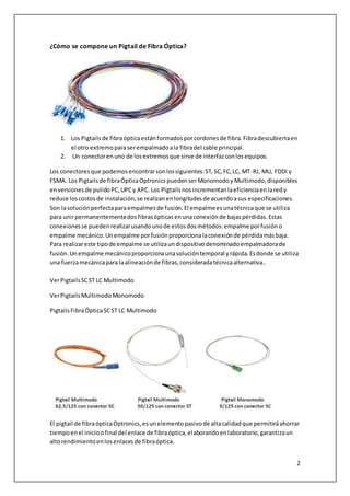 Optronics  Soluciones a la medida en fibra óptica y cableado estructurado