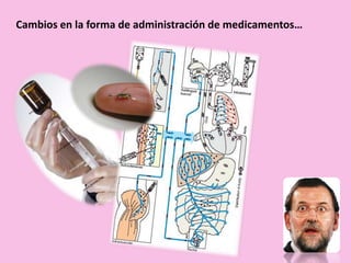 Cambios en la forma de administración de medicamentos…
 