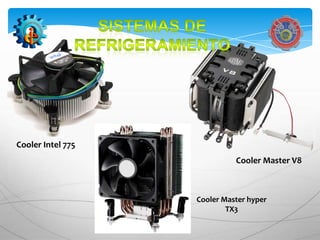 Cooler Intel 775
                             Cooler Master V8



                   Cooler Master hyper
                           TX3
 