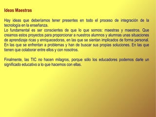 Integración de las TICs