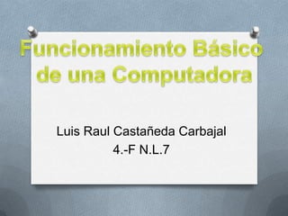 Luis Raul Castañeda Carbajal
4.-F N.L.7
 