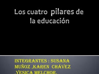 Integrantes : Susana
Muñoz ,Karen Chávez
 