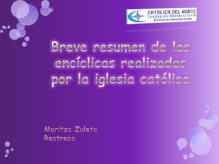 resumen enciclicas