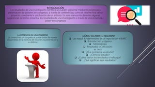 ¿COMO PRESENTAR LOS RESULTADOS DE UNA INVESTIGACIÓN CIENTÍFICA? | PPTX