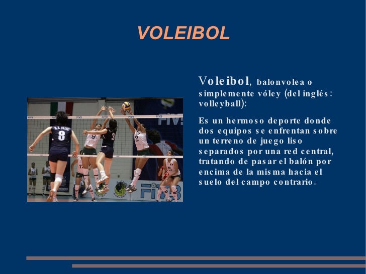 Tarea Presentación Voleibol