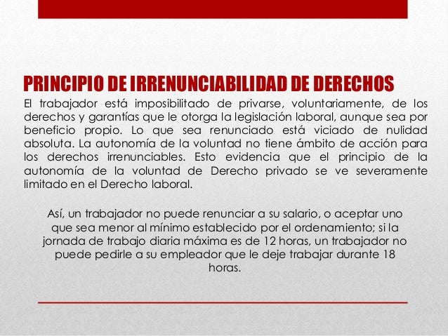Principios del Derecho Laboral