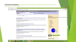 ESTRATEGIA DE BÚSQUEDA: (cuidado OR tratamiento) AND preven AND úlcera AND presión AND (ancian
OR geriatri OR “tercera edad”)
 