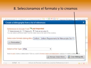 8. Seleccionamos el formato y lo creamos
 