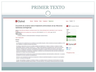 PRIMER TEXTO 
 