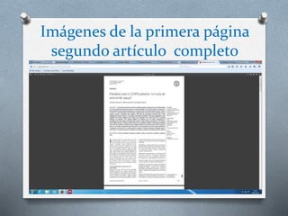 Imágenes de la primera página
segundo artículo completo
 