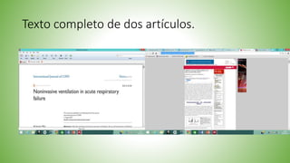 Texto completo de dos artículos.
 